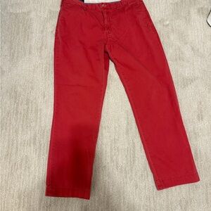 Men's Polo Bedford Chino Pants Coral Red